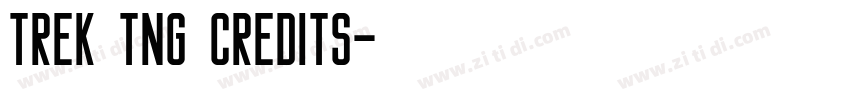 Trek TNG Credits字体转换 Trek TNG Credits字体转换